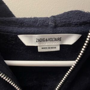 Zadig & Volatire Women’s Lightning Bolt Zip-Up Sweatshirt XS
